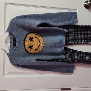 Girls sweater and bell bottom set
